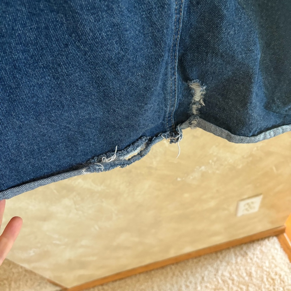 KanCan Blue Distressed Denim Jacket - Picture 3 of 4